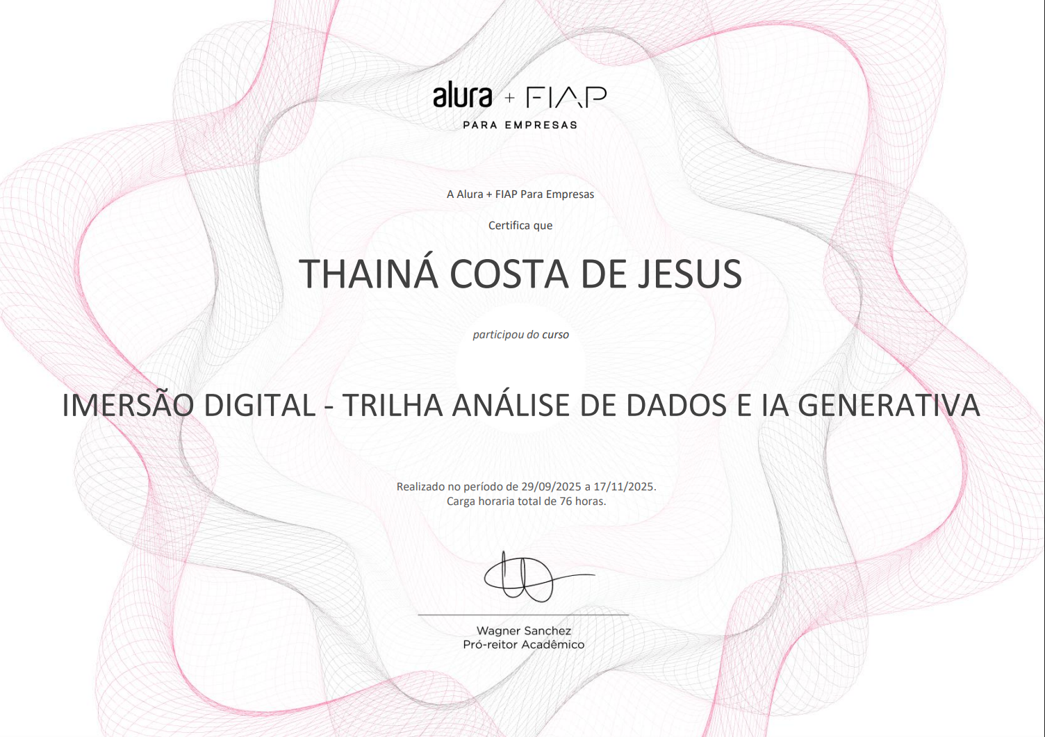 Certificado Análise De Dados e IA Generativa